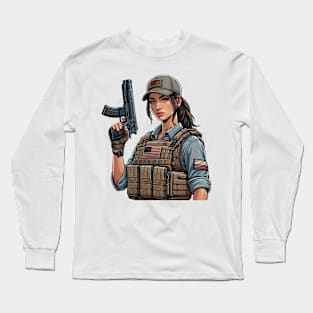 Tactical Girl Long Sleeve T-Shirt